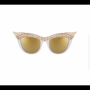 PERVERSE LA Thomas James NEFERTITI Cateye RHINESTONE Rockabilly Sunglasses NWT
